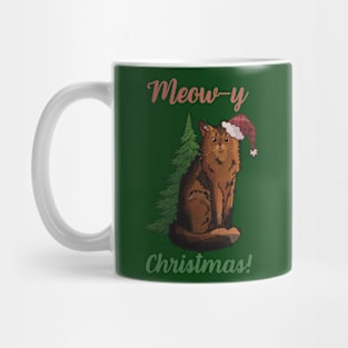 Meow-y Christmas! - Somali Cat Mug